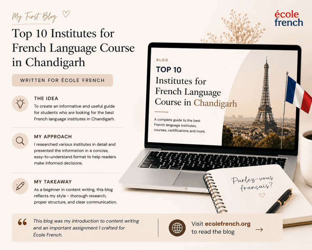Top 10 institutes of French language course in Chandigarh